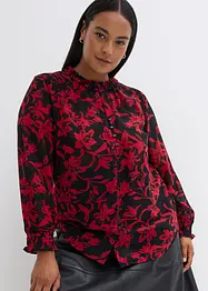 Šifonová halenka s žabičkováním, bonprix