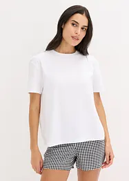 Oversize krátké pyžamo s tkanými šortkami, bonprix
