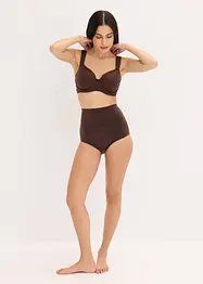 Stahovací bokové kalhotky s lesklým efektem, střední tvarující efekt, bonprix