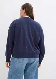 Oversize mikina s výšivkou, bonprix