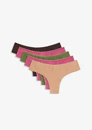 Brazilské kalhotky (5 ks v balení) s bavlnou, bonprix