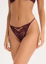 Kalhotky tanga s elegantní výšivkou, bonprix