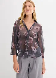Oversize halenka ze vzdušného šifonu, bonprix