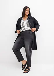 Džíny Barrel, Mid Waist, bonprix