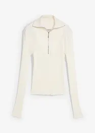 Žebrované triko z měkké viskózové směsi, bonprix