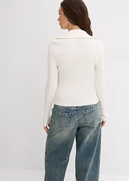 Žebrované triko z měkké viskózové směsi, bonprix