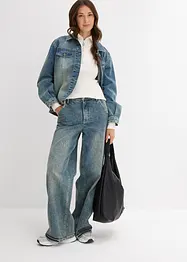 Žebrované triko z měkké viskózové směsi, bonprix