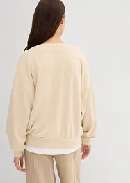 Oversize mikina z měkké bavlněné směsi, bonprix