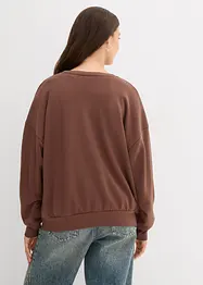 Oversize mikina z měkké bavlněné směsi, bonprix