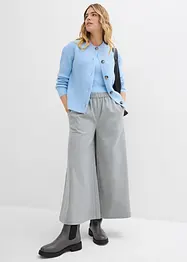Culotte kalhoty s vlněným vzhledem, bonprix