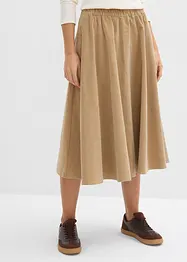 Manšestrová sukně ze směsi s bavlnou, bonprix