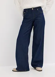 Džíny Wide Leg, Mid Waist, bonprix