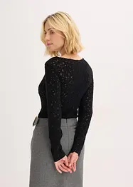 Krajkové body s hebkým povrchem, bonprix