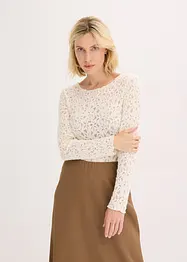 Krajkové body s hebkým povrchem, bonprix