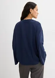Dlouhé triko ze splývavého materiálu, bonprix