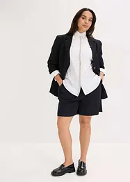 Košilová halenka se štrasovou aplikací, bonprix