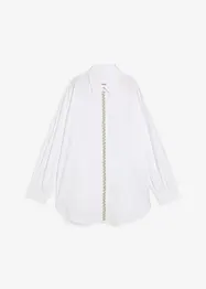 Košilová halenka se štrasovou aplikací, bonprix