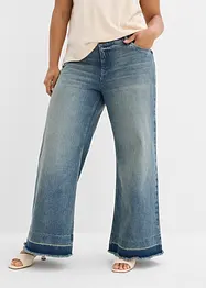 Džíny Wide Leg, Mid Waist, bonprix