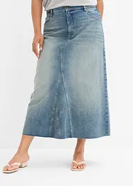 Džínová maxi sukně, Mid Waist, bonprix