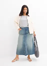 Džínová maxi sukně, Mid Waist, bonprix