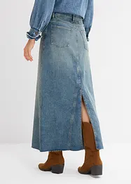 Džínová maxi sukně, Mid Waist, bonprix