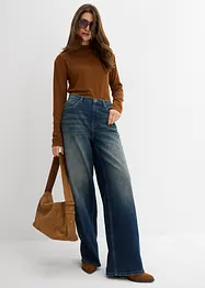 Džíny Wide Leg, High Waist, bonprix