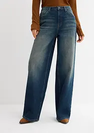 Džíny Wide Leg, High Waist, bonprix