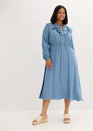 Dlouhé šaty ze splývavé viskózy, bonprix