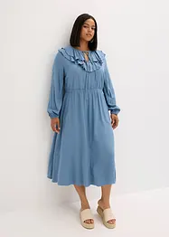 Dlouhé šaty ze splývavé viskózy, bonprix