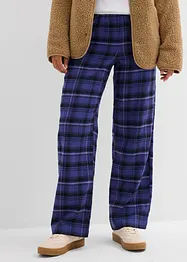 Flanelové kalhoty z čisté organické bavlny, bonprix