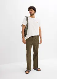 Kalhoty bez zapínání, z lehké bavlny Classic Fit, Straight, bonprix