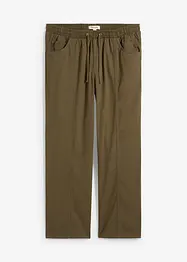 Kalhoty bez zapínání, z lehké bavlny Classic Fit, Straight, bonprix