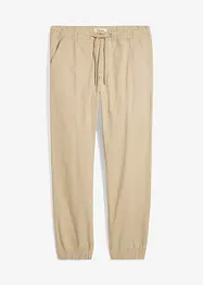 Relaxed Fit strečové chino kalhoty bez zapínání, Straight, bonprix