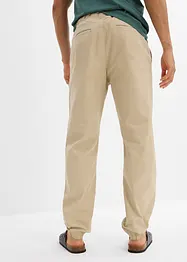 Relaxed Fit strečové chino kalhoty bez zapínání, Straight, bonprix