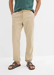 Relaxed Fit strečové chino kalhoty bez zapínání, Straight, bonprix