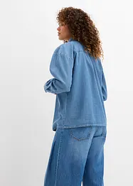 Oversized džínová košile z organické bavlny, bonprix