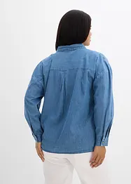 Oversized džínová košile z organické bavlny, bonprix