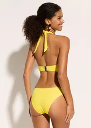 Bikiny s ramínkem kolem krku a nařasením (2dílná souprava), bonprix