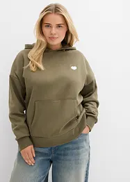 Oversize mikina s kapucí, z měkké bavlněné směsi, bonprix