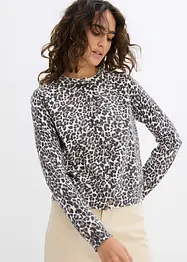 Kabátek z jemné pleteniny s leopardím vzorem, bonprix