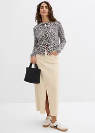 Kabátek z jemné pleteniny s leopardím vzorem, bonprix