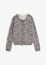 Kabátek z jemné pleteniny s leopardím vzorem, bonprix