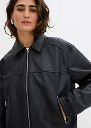 Oversize bunda z umělé kůže, bonprix