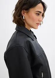 Oversize bunda z umělé kůže, bonprix