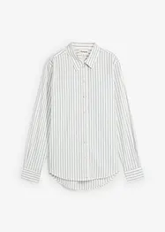 Košilová halenka s podílem hedvábí, bonprix