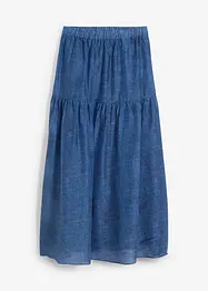 Dlouhá sukně s podílem hedvábí, bonprix