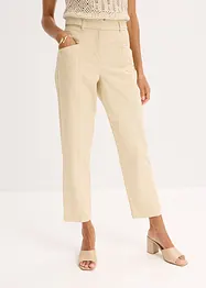 Saténové kalhoty se střihem Tapered Fit, bonprix