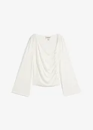 Triko s dlouhým rukávem, z žebrovaného materiálu, bonprix