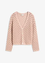 Ažurový pletený kabátek, bonprix