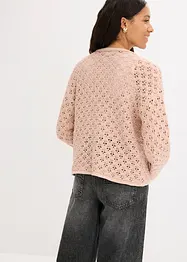 Ažurový pletený kabátek, bonprix